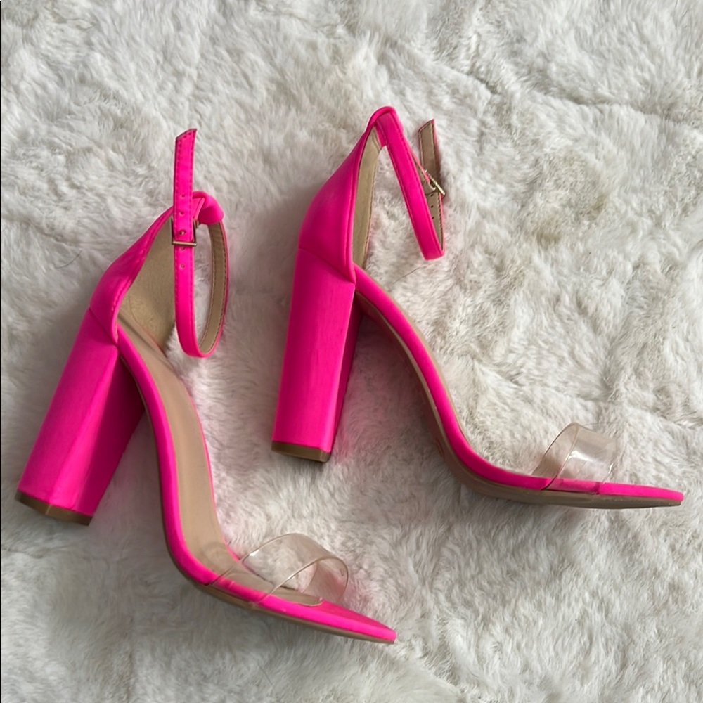 Hot pink heels